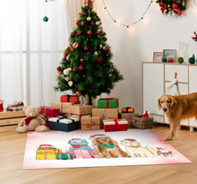 Kerstmis dieren vinyl tapijt