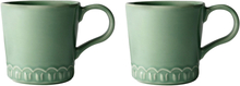 PotteryJo Tulipa kopp med håndtak, 2-pack, verona grønn