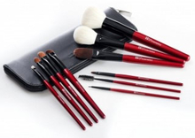 BH Cosmetics Deluxe Makeup Brush Set Rood 10-delig