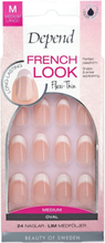 French Look Rosa Oval Nord Beauty WOMEN Nails Fake Nails Nude Depend Cosmetic*Betinget Tilbud