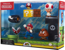 Nintendo Super Mario 2,5” Mario Acorn Plains Diorama Toys Playsets & Action Figures Play Sets Multi/mønstret JAKKS*Betinget Tilbud