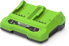 Batteriladdare Laddare för dubbla batterier 24V 4A Greenworks