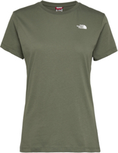 W S/S Simple Dome Tee T-shirts & Tops Short-sleeved Kakigrønn The North Face*Betinget Tilbud
