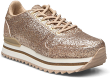 Ydun Glitter Plateau Shoes Sneakers Chunky Sneakers Gull WODEN*Betinget Tilbud