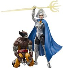 Hasbro Marvel Legends Series Wolverine & Lilandra Neramani, 6 Comics Collectible Action Figures