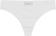 Micro Rib String Sport Panties Thong White Röhnisch