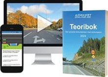 Teoribok 2024 + övningsprov online för B-körkort
