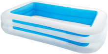 Oppustelig Pool Intex 56483 770 L (262 x 175 x 56 cm) Blå/hvid 262 x 175 x 56 cm