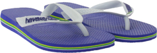 havaianas separator modische Zehen-Trenner mit Brasilien-Logo Sommer-Schuhe 16197-0 Blau/Weiß