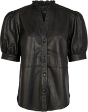 Kylie Puff Leather Shirt