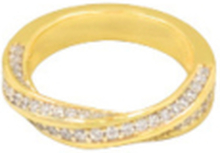Twisted Diamond Ring Gold