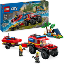 LEGO City Fire 60412 4x4 Brandbil med räddningsbåt