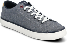 Th Hi Vulc Low Chambray Low-top Sneakers Blue Tommy Hilfiger