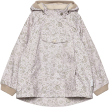 Matwai Fleece Lined Printed Spring Jacket. Grs Outerwear Jackets & Coats Anoraks White Mini A Ture