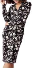 Aniston SELECTED Kleid luftiges Damen Sommer-Kleid mit Allover Blumen-Print 42093138 Schwarz/Braun