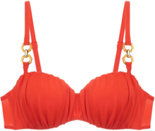 Oda Bandeau Swimwear Bikinis Bikini Tops Bandeau Bikinitops Orange Dorina