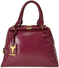 Burgundy Leather Yves Saint Laurent Handbag