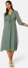 BUBBLEROOM Rita Dobby Dot Dress Dusty green S