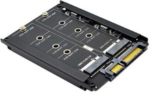 SA-031 Dual NGFF B+M Key M.2 SSD-kort JBOD Raid0 Span Bridge til 2,5 tommer SATA Combo HDD-diskdrevk
