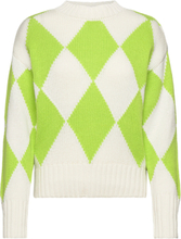 Msilaya Knit Pullover Tops Knitwear Jumpers Green Minus