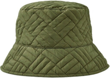 Grønn tilbehør vattert bøttehatt acc hatter casual stoff