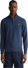 Blå Gant Casual Cotton Half-Zip Sweater Genser