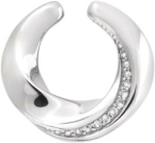 Infinity øre mansjett steinøreringer i sølv
