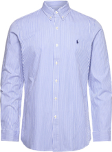 Slim Fit Striped Stretch Poplin Shirt Tops Shirts Casual Blue Polo Ralph Lauren