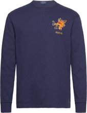 Lunar New Year Dragon Jersey T-Shirt Tops T-Langærmet Skjorte Navy Polo Ralph Lauren