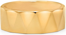 Triangle Gold Band Ring Ring Smykker Gold Nialaya