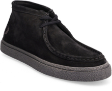 Dawson Mid Suede Designers Boots Desert Boots Black Fred Perry