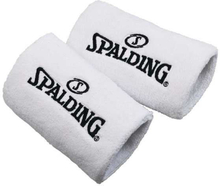 2 stk Spalding Hvide Svedbånd med logo