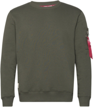 Usn Blood Chit Sweater Designers Sweatshirts & Hoodies Sweatshirts Khaki Green Alpha Industries
