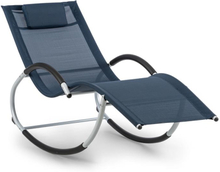 Westwood Rocking Chair gungsolstol ergonomisk aluminium mörkblå