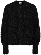 Black Y.a.s Yasglimma strikket cardigan med og glitter - svart cardigan