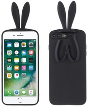 Rabbit Ear Kickstand Design Blød TPU-telefoncover Shell til iPhone 7 Plus/8 Plus