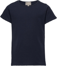 Creamie T-Shirt Ss Tops T-Kortærmet Skjorte Blue Creamie