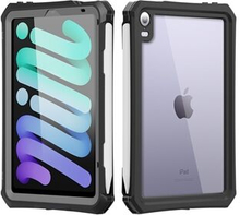 SHELLBOX 2m Drop-resistent IP68 vandtæt etui Beskyttende skal med støtte og snor til iPad mini (2021