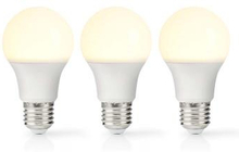 Nedis LED-lampa E27 | A60 | 4.9 W | 470 lm | 2700 K | Varm Vit | Matt | 3 st.