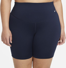 Nike Plus Size - One Women's Mid-Rise 18cm (approx.) Bike Shorts - Blue