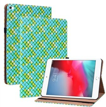 Anti-ridse Anti-fald Folio Flip Woven Texture PU læder tablettaske til Apple iPad mini (2019) /mini