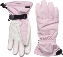 Women's Powder Cz - 5 Finger Accessories Gloves Finger Gloves Rosa Hestra*Betinget Tilbud