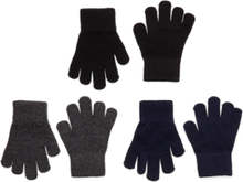 Magic Gloves 3 Pack Accessories Gloves & Mittens Mittens Svart Mikk-line*Betinget Tilbud