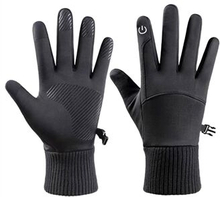 Vinter varme bløde handsker Fleece Anti-Slip Vindtæt Vandtæt Touchscreen Sport Cykling Ski Cykel Out