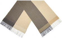 Tørklæde Patroon dame 180 x 68 cm polyester beige/brun