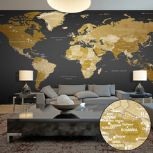 Fototapet XXL - World Map: Modern Geography II 500 x 280 cm