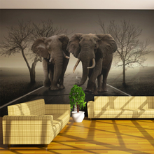 Fototapet - City of elefanter 450 x 270 cm