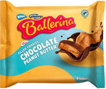 Ballerina Filled Cookies Chocolate Peanut - 128 gram