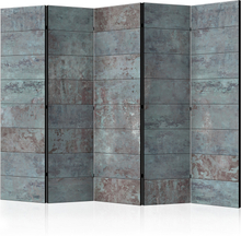 Skærmvæg - Turquoise Concrete II 225 x 172 cm