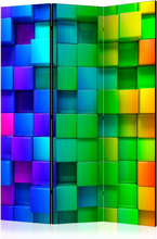 Skærmvæg - Colourful Cubes 135 x 172 cm